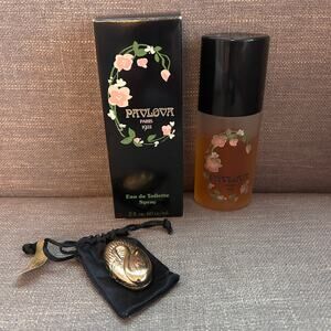 Pavova Paris 1922 Eau de Toilette Spray 2 Oz. and Solid Perfume In Original Box